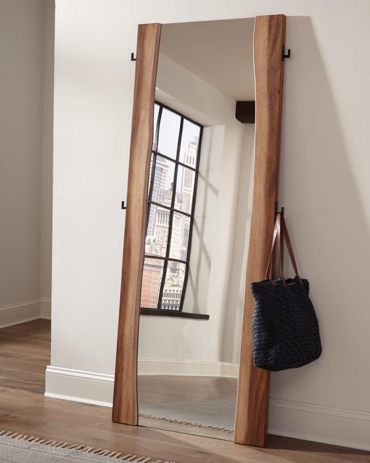 Winslow - Standing Mirror - Smokey Walnut and Coffee Bean