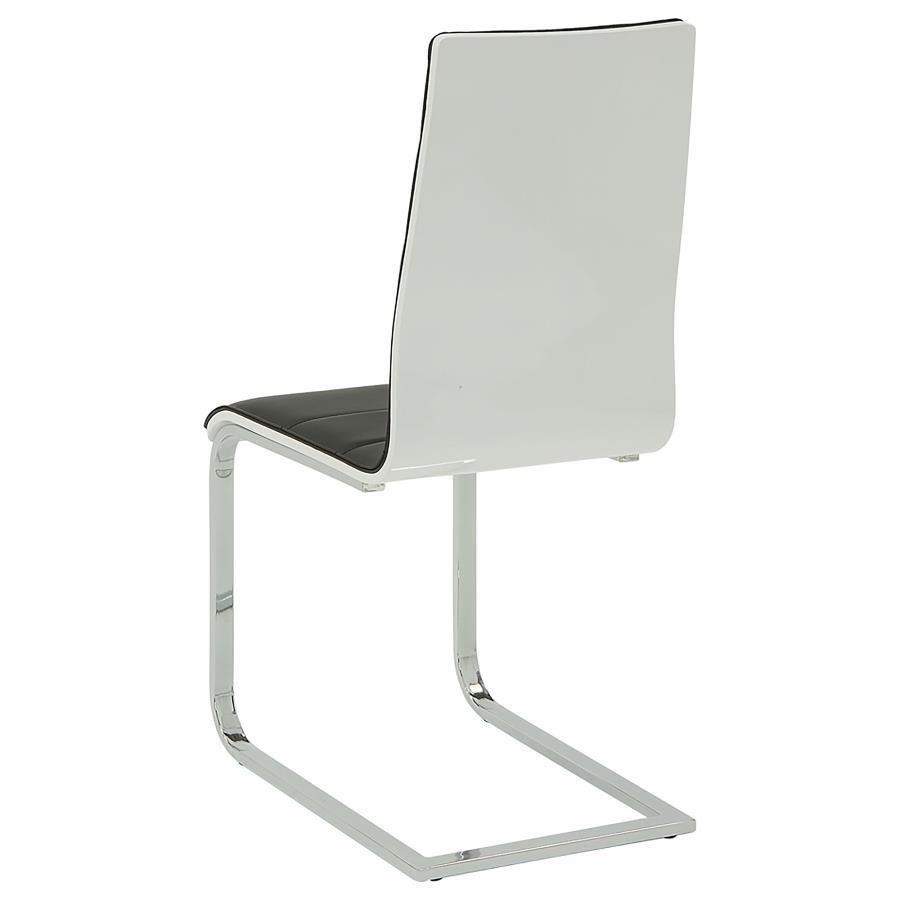 Broderick - Upholstered Side Chairs (Set of 4) - Black and White