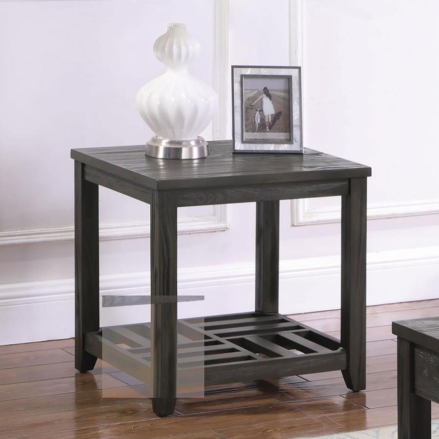 Cliffview - 1-Shelf Rectangular End Table - Grey