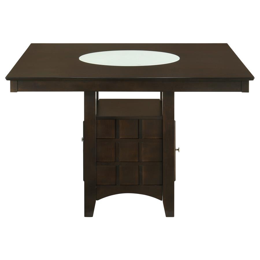 Gabriel - 9-Piece Square Counter Height Dining Set - Cappuccino - Wood