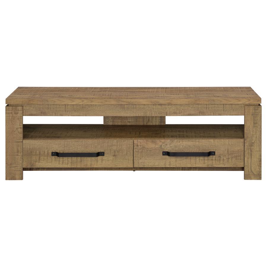 Elkton - 2-Drawer Engineered Wood 59" TV Stand - Mango