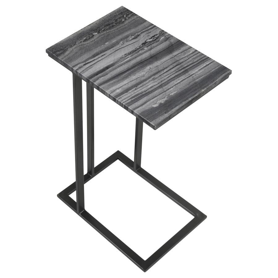 Vicente - Accent Table With Marble Top - Grey