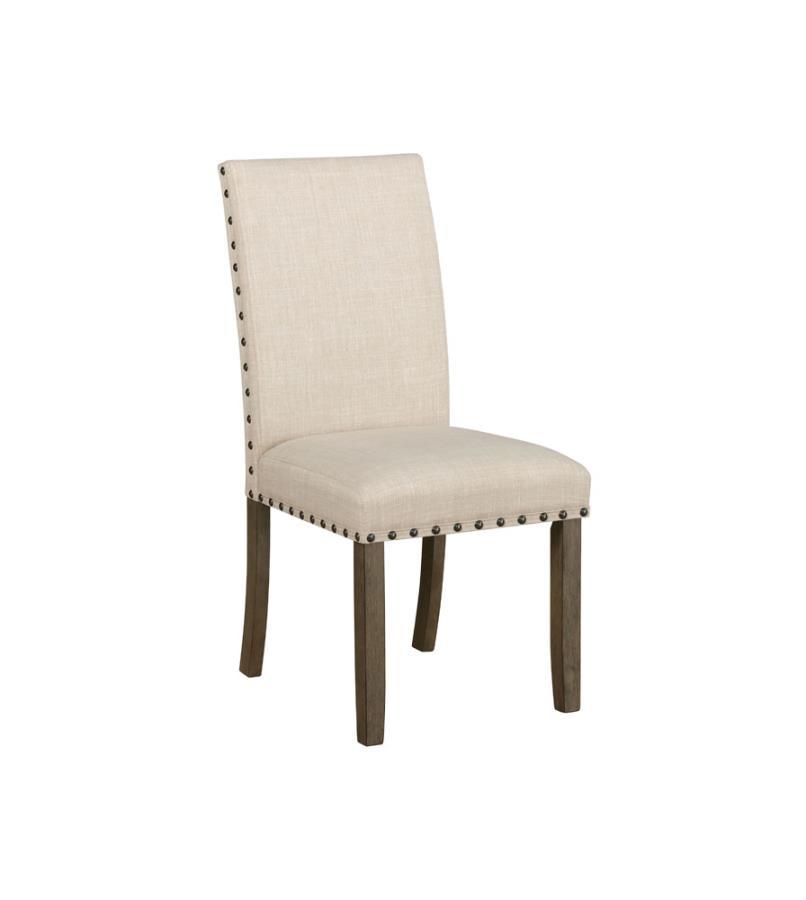 Ralland - Upholstered Side Chairs (Set of 2) - Beige and Rustic Brown