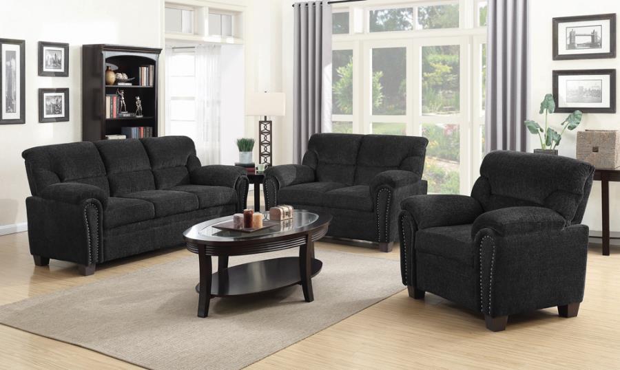 Clemintine - Upholstered Sofa with Nailhead Trim
