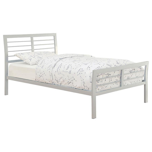 Cooper - Queen Metal Bed - Silver