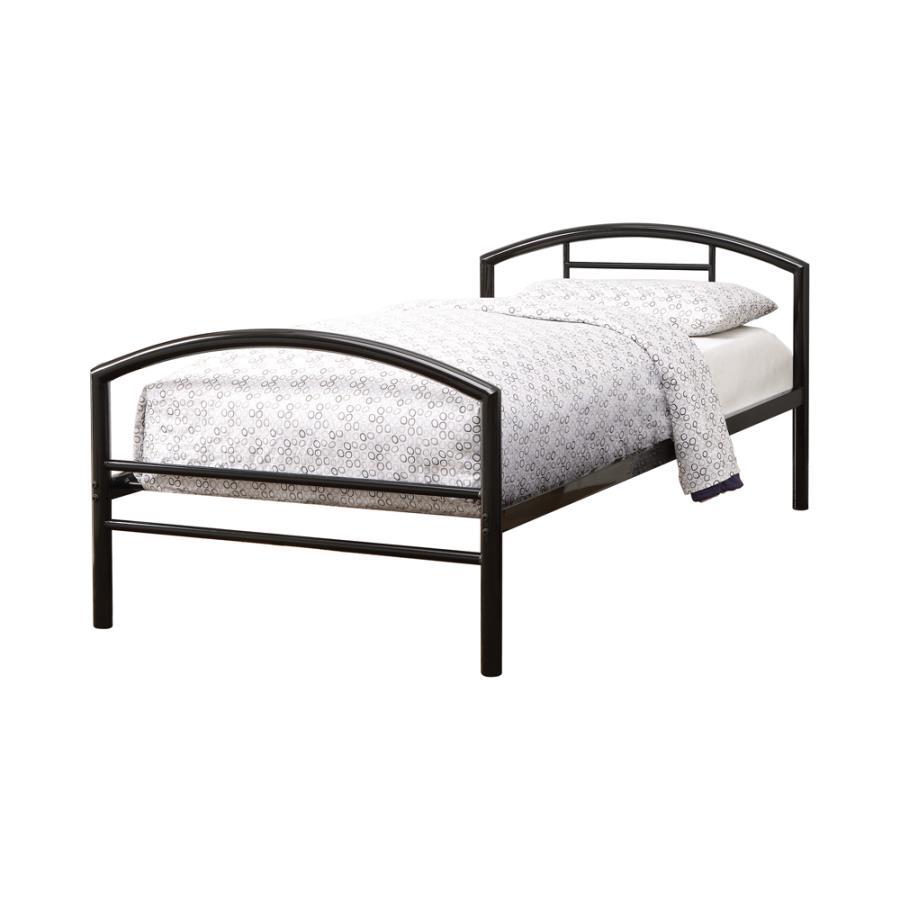 Baines - Metal Bed with Arched Headboard