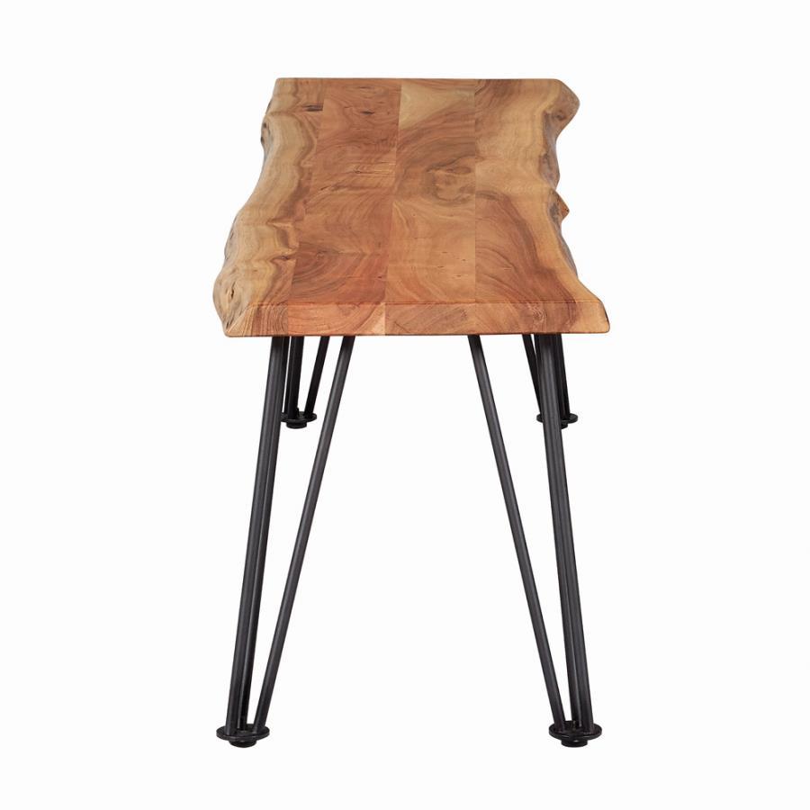 Sherman - Bench - Natural Acacia and Matte Black
