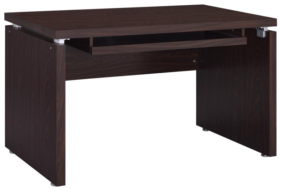 Russell - 2-Piece Computer Desk With Mobile CPU Stand - Medium Oak