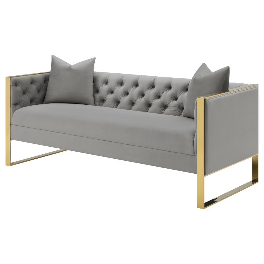 Eastbrook - Tufted Back Sofa - Grey