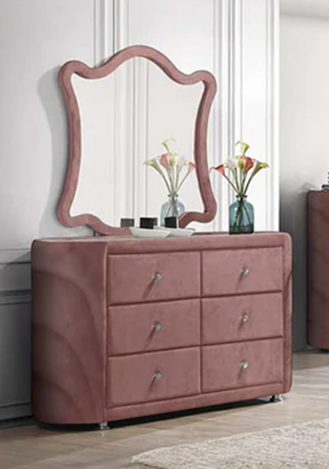 Salonia - Mirror - Pink Velvet