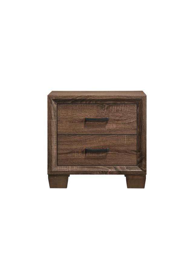 Brandon - 2-Drawer Nightstand - Medium WArm - Brown