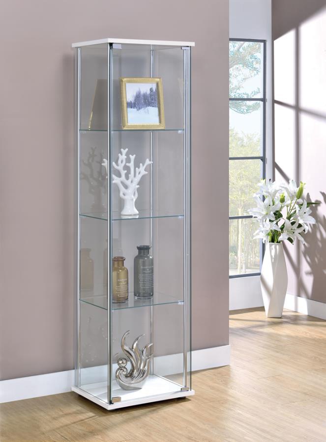 Bellatrix - Rectangular 4-shelf Curio Cabinet