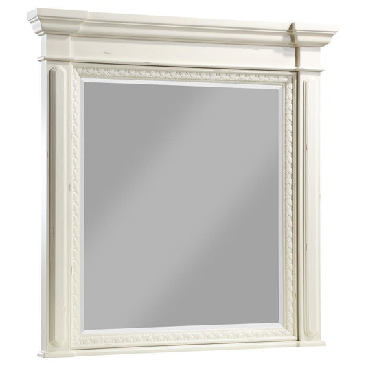 Evelyn - Rectangular Dresser Mirror - Antique White