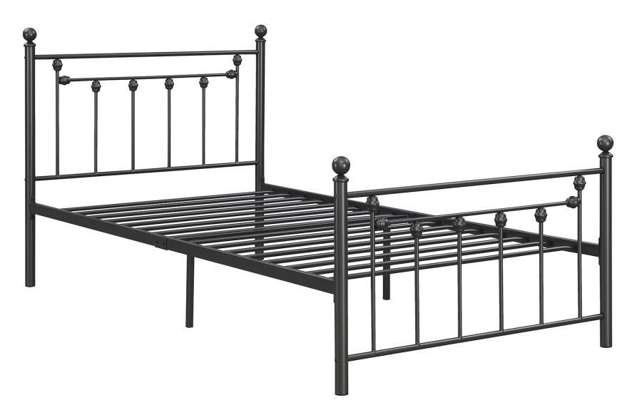 Canon - Metal Slatted Headboard Platform Bed