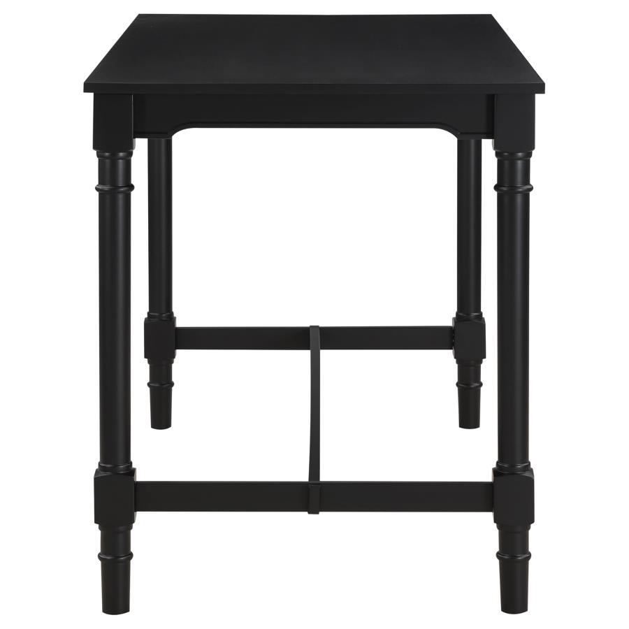Martina - 5-Piece Rectangular Spindle Leg Counter Height Dining Set - Oatmeal and Black