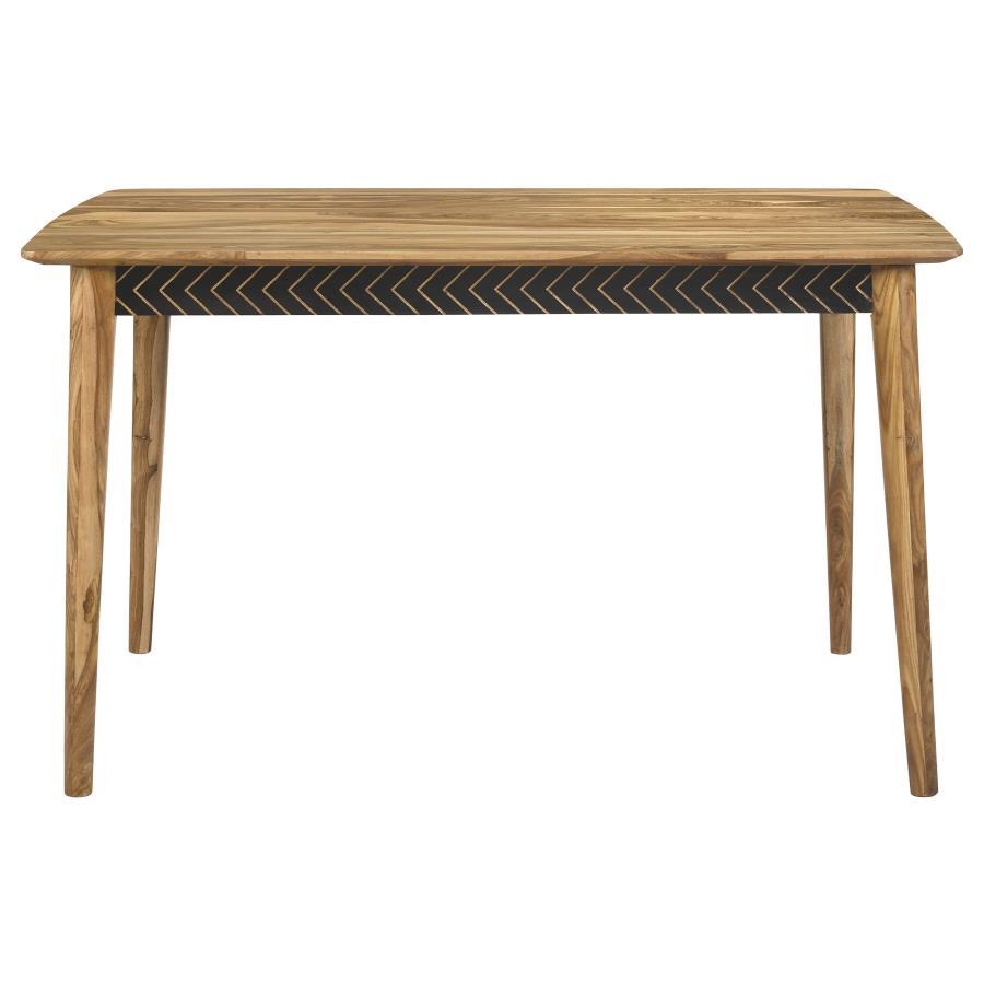 Partridge - 7-Piece Rectangular Counter Height Dining Set - Natural Sheesham