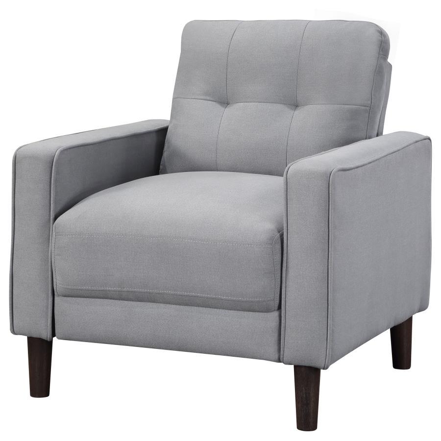 Bowen - Upholstered Track Arms Tufted Chair - Grey