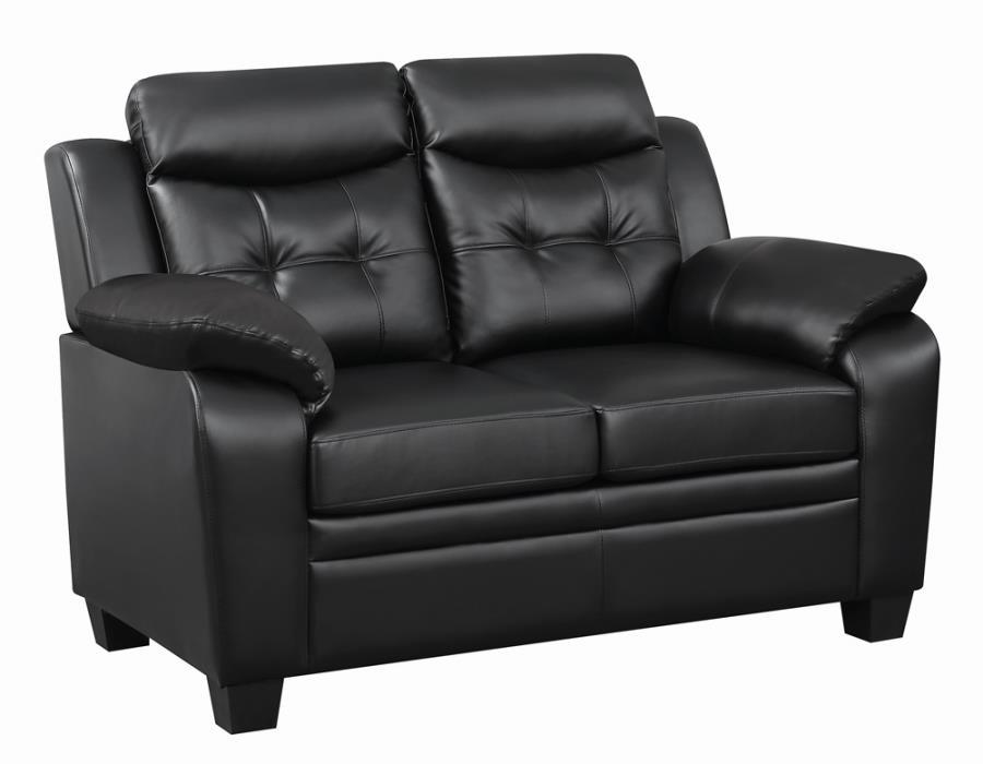 Finley - Tufted Upholstered Loveseat - Black