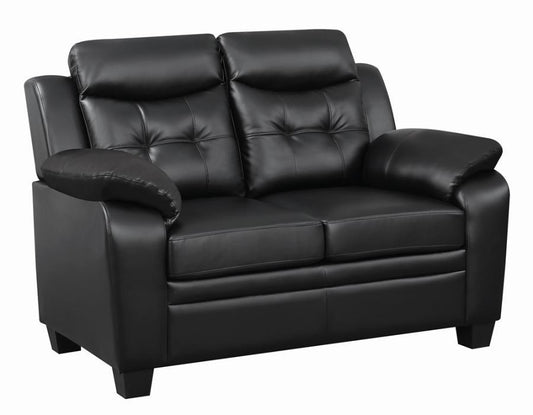 Finley - Tufted Upholstered Loveseat - Black