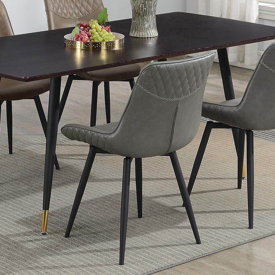 Brassie - Upholstered Side Chairs (Set of 2) - Grey