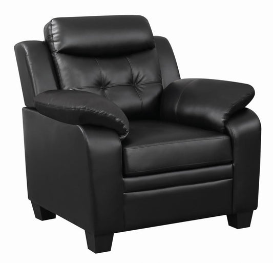 Finley - Tufted Upholstered Chair - Black