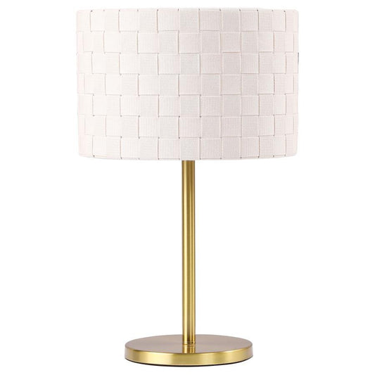 Ramiro - Drum Shade Buffet Table Lamp - Gold