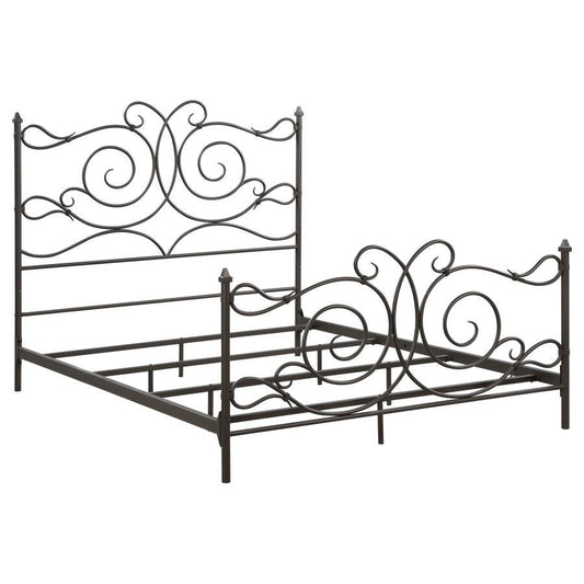 Parleys - Metal Bed with Scroll Headboard