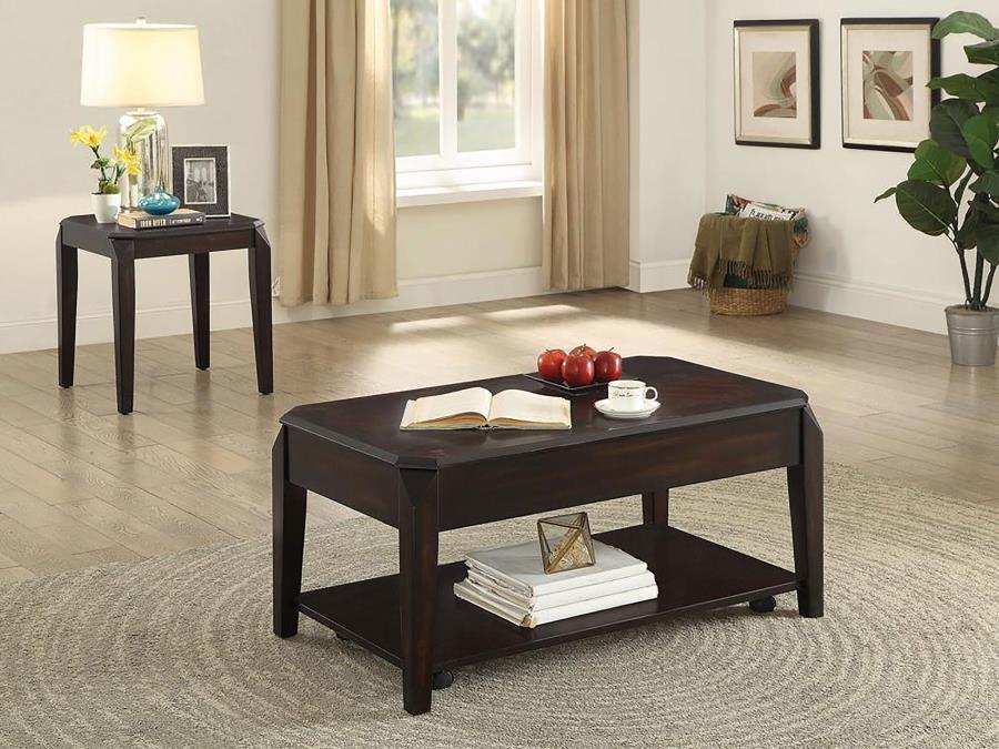 Baylor - Square End Table - Walnut