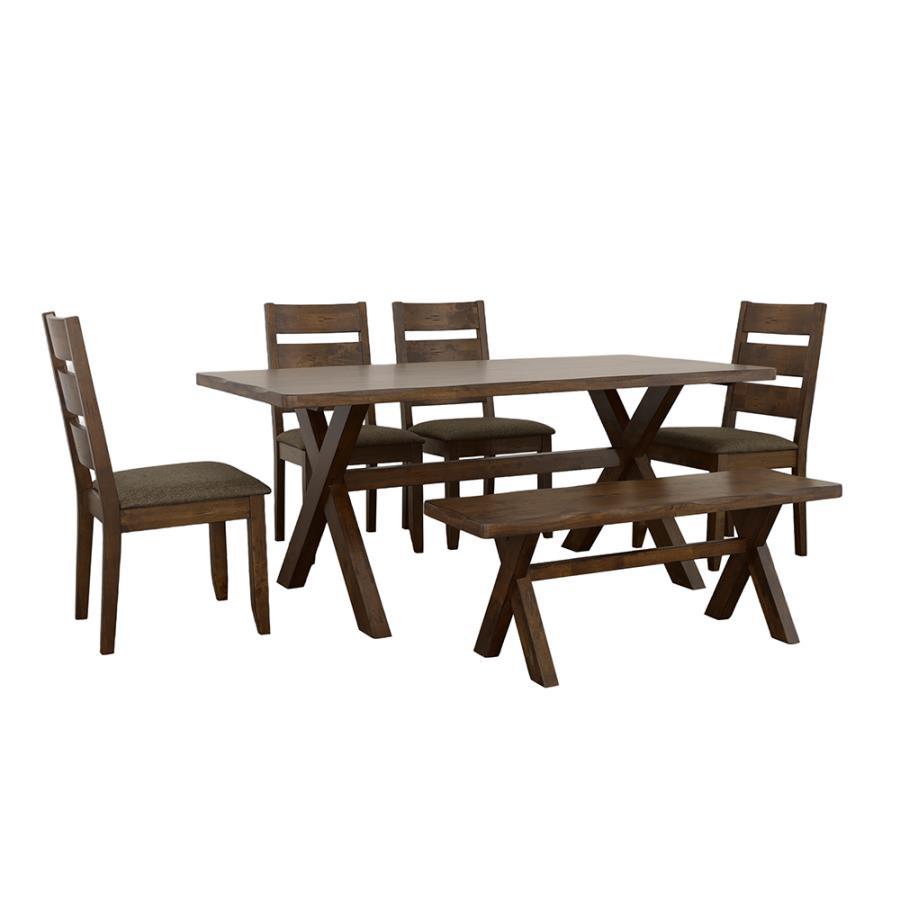 Alston - Rustic Trestle Dining Room Set