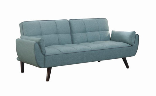 Caufield - Biscuit-Tufted Sofa Bed - Turquoise Blue