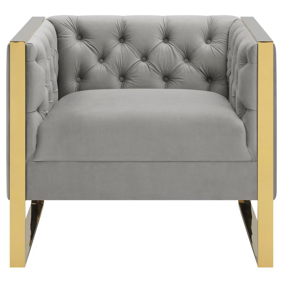 Eastbrook - Tufted Back Chair - Grey