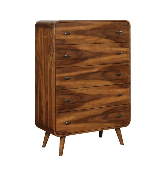 Robyn - 5-Drawer Chest - Dark Walnut