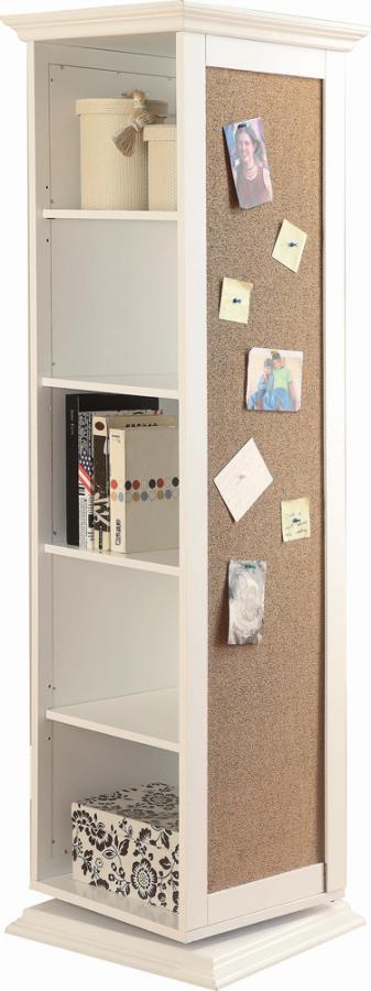 Robinsons - Swivel Accent Cabinet with Cork Board
