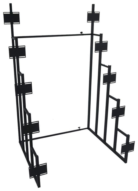 Duarto - 5-Tier Headboard Display Rack - Black