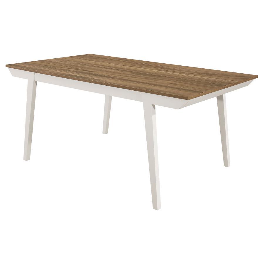 Dining Table - Natural Acacia / White