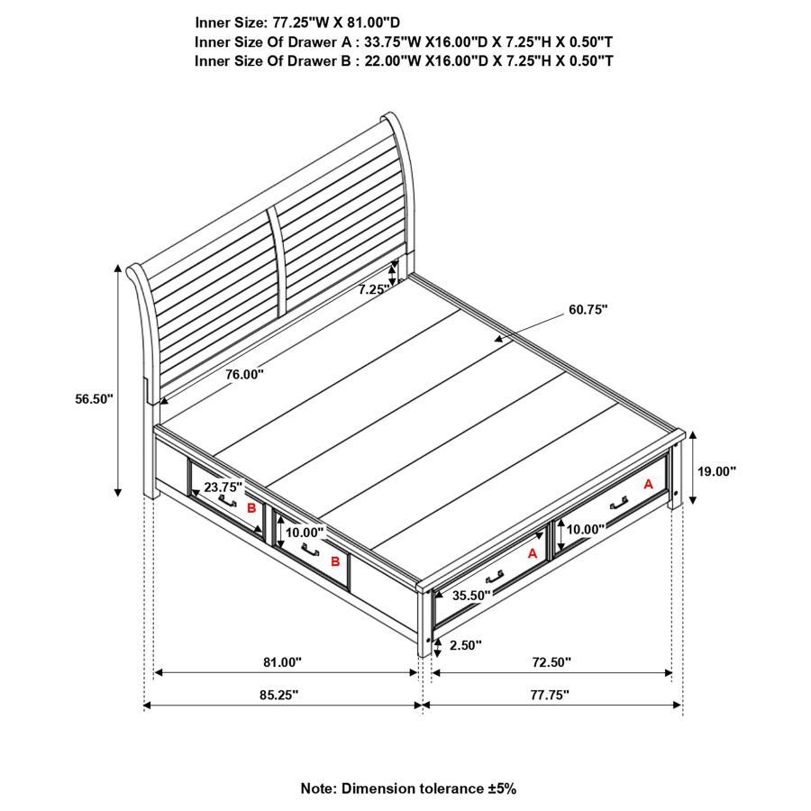 Barstow - Storage Bed