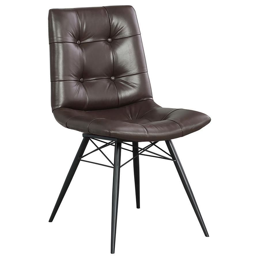 Aiken - Upholstered Tufted Side Chairs (Set of 4) - Brown