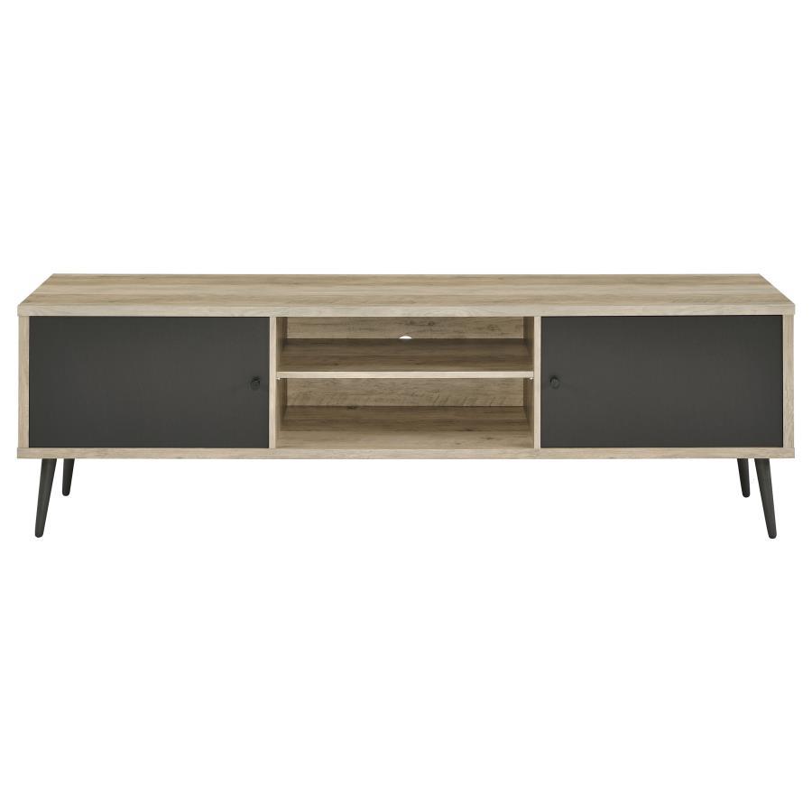 TV Stand - Antique Pine / Grey