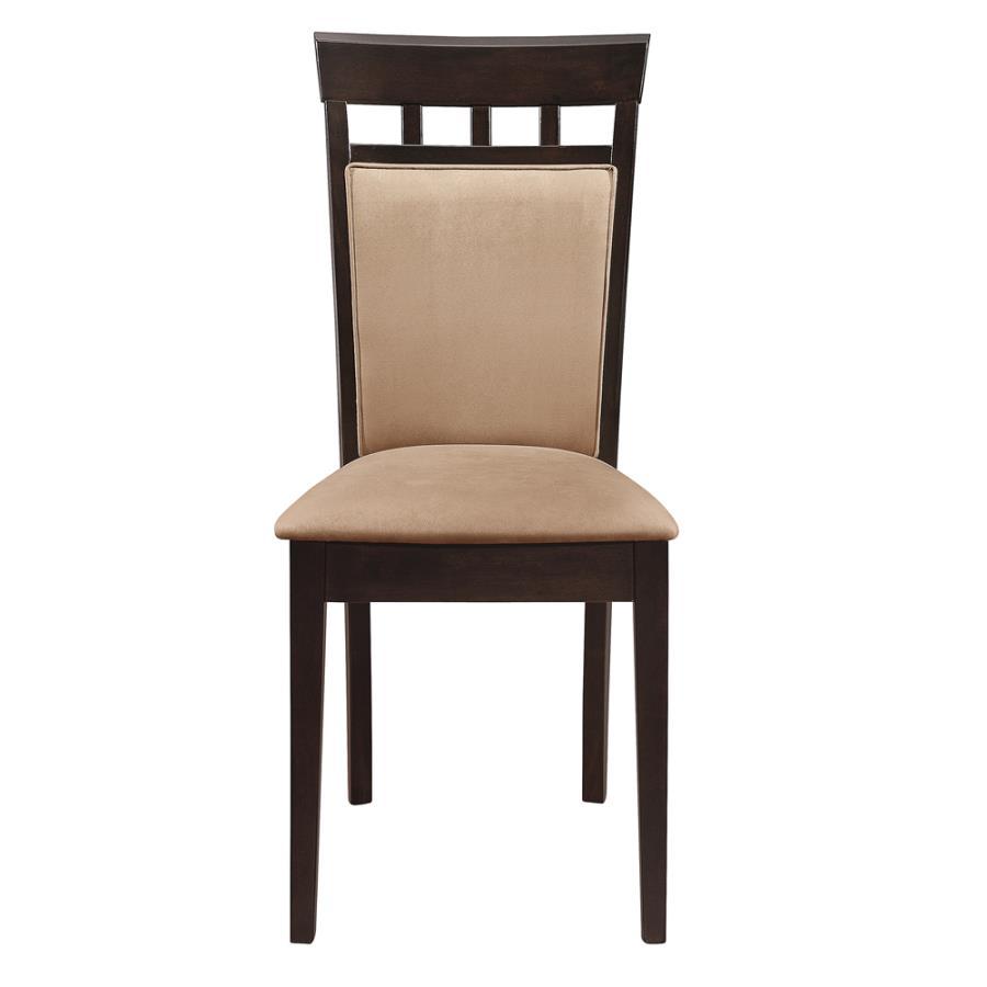 Gabriel - Upholstered Side Chairs (Set of 2) - Cappuccino and Tan